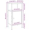 vidaXL Nachtkastje Zwart eiken 41 x 31 x 80 cm Bewerkt hout
