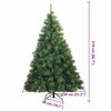 vidaXL Kunstkerstboom met 300 LED met standaard Groen 210 cm PE en PVC