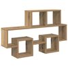 vidaXL Wandplank Muurmontage artisanaal eikenkleurig 82 x 15 x 51 cm