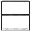 vidaXL 3-laags plantenstandaard Zwart 100 x 32 x 102 cm Staal