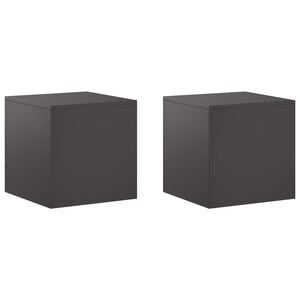 vidaXL Plantenstandaard 2 pcs Zwart 40 x 40 x 40 cm Staal