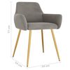 vidaXL Eetkamerstoelen 6 st fluweel lichtgrijs