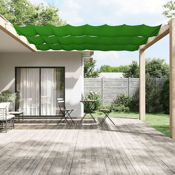 vidaXL Luifel verticaal 100x420 cm oxford stof lichtgroen