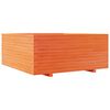 vidaXL Plantenbak 110x110x49,5 cm massief grenenhout wasbruin