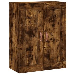 vidaXL Wandkast 69,5x34x90 cm bewerkt hout gerookt eikenkleurig