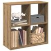 vidaXL Kamerscherm / boekenkast 69,5x29x69,5 cm hout artisanaal eiken