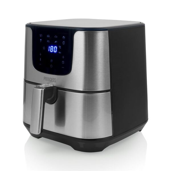 Princess Airfryer digitaal Deluxe XXL 1700 W 5,5 L zwart zilverkleurig