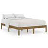 vidaXL Bedframe massief hout honingbruin 135x190 cm