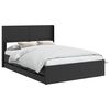 vidaXL Bedframe met opbergruimte en hoofdbord Zwart 120 x 190 cm