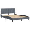 vidaXL Bedframe zonder matras "Hanko" 120x200 cm fluweel donkergrijs