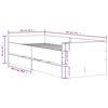 vidaXL Bedframe met lades wit 100x200 cm