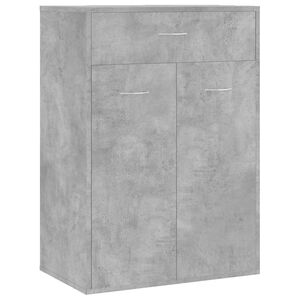 vidaXL Schoenenkast 60x35x84 cm bewerkt hout betongrijs