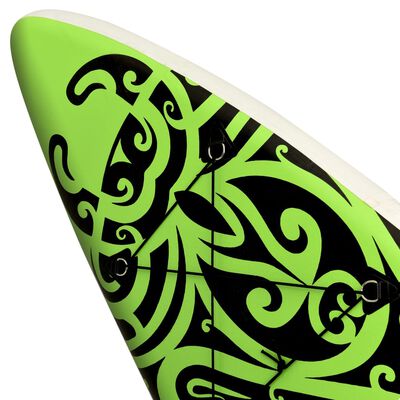 vidaXL Stand Up Paddleboardset opblaasbaar 305x76x15 cm groen