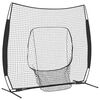 vidaXL Honken en Softbal Zwart 250 x 106 x 209 cm Polyester
