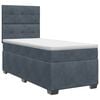vidaXL Boxspringbed met matras Donkergrijs 100 x 200 cm Fluweel