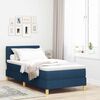 vidaXL Boxspringbed met matras met hoofdeinde Blauw 80 x 200 cm Stof