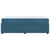 vidaXL Bedframe met matras Blauw 80 x 200 cm Stof