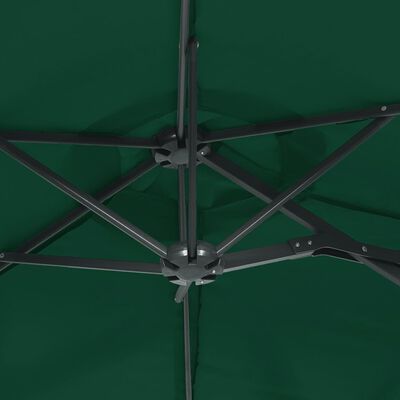 vidaXL Parasol dubbel 316x240 cm groen