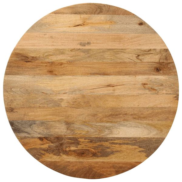 vidaXL Tafelblad rond &Oslash; 70x2,5 cm massief ruw mangohout