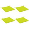 vidaXL 4-Piece Zitkussens SOEST 4 st 100% Polyester Helder groen