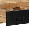 vidaXL Wandtafel 100x35x75 cm massief ruw mangohout