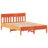 vidaXL Bedframe zonder matras massief grenenhout wasbruin 140x200 cm