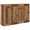 vidaXL Wandkast 2 pcs Oudhout 69,5 x 34 x 90 cm Bewerkt hout
