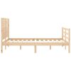 vidaXL Bedframe met hoofdbord massief hout 140x200 cm