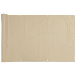 vidaXL Balkonscherm Oxford textiel 75x400 cm beige