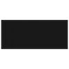 vidaXL Wandtafel 80x35x75 cm gehard glas zwart