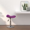 vidaXL Barkruk verchroomd staal en kunstleer paars