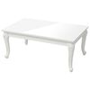 vidaXL Salontafel 100x50x42 cm bewerkt hout hoogglans wit