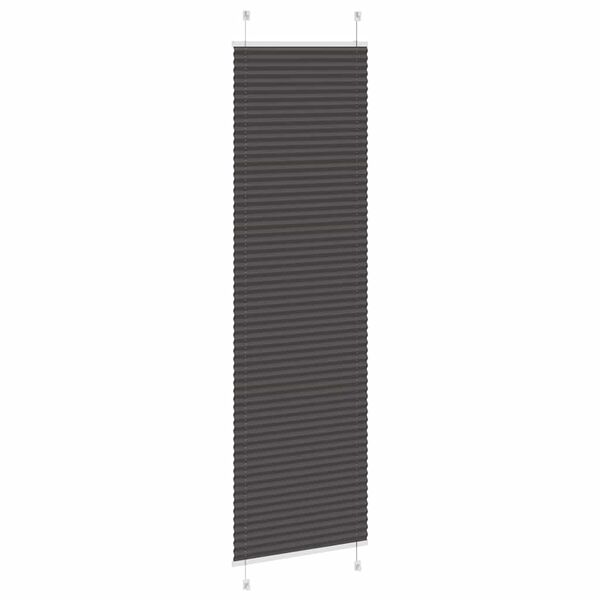 vidaXL Pliss&eacute; rolgordijn 55x200 cm stofbreedte 54,4 cm polyester zwart