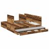 vidaXL Opbergbedframe met lade met opslag Oud Hout 180 cm Bewerkt hout