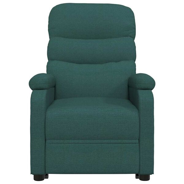 vidaXL Fauteuil verstelbaar stof donkergroen