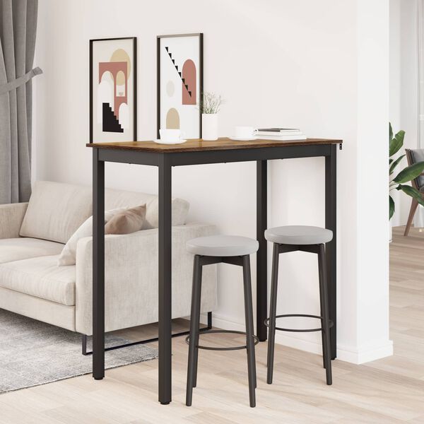 vidaXL Staande Bartafel Bewerkt hout