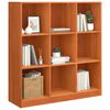 vidaXL Boekenkast Wasbruin 104 x 33 x 110 cm Massief grenenhout