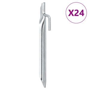 vidaXL Tentharingen 24 st V-vormig &Oslash;20 mm 17 cm gegalvaniseerd staal