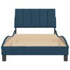 vidaXL Bedframe zonder matras "Hanko" fluweel blauw 100x200 cm