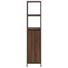 vidaXL Badkamermeubel met planken 36x35x165 cm bruin eiken