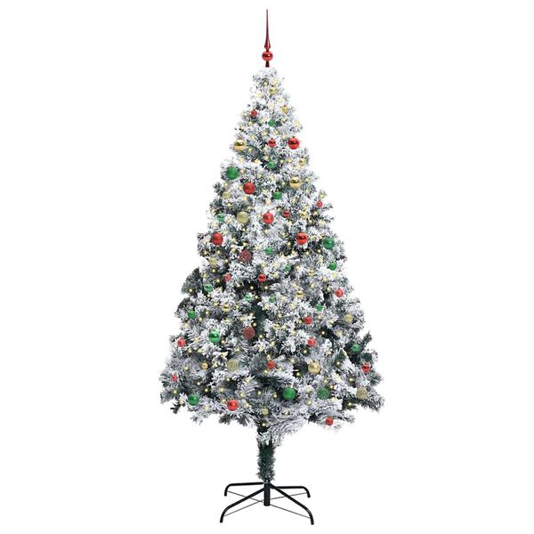 vidaXL Kerstboom met 300 LED met standaard Wit 300 cm PVC