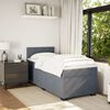 vidaXL Boxspring met matras fluweel donkergrijs 80x200 cm