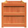 vidaXL Plantenbak 90x50x50 cm massief grenenhout wasbruin