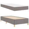 vidaXL Bedframe met matras Taupe 90 x 200 cm Stof