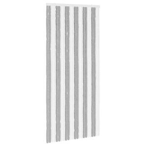vidaXL Insecten Gordijn Chenille Grijs en Wit 100 x 220 cm 100% PP