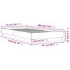 vidaXL Bedframe met LED-verlichting wit 75x190 cm