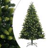 vidaXL Kunstkerstboom met scharnieren en standaard 240 cm