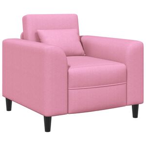 vidaXL Fauteuil Roze Stof