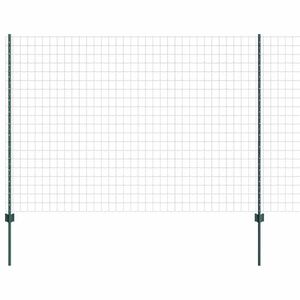 vidaXL Gelaste draadhek 10 x 1,5 m (B x H) PVC-Coated Staal Groen Mesh