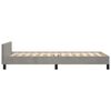 vidaXL Bedframe zonder matras 80x200 cm fluweel lichtgrijs